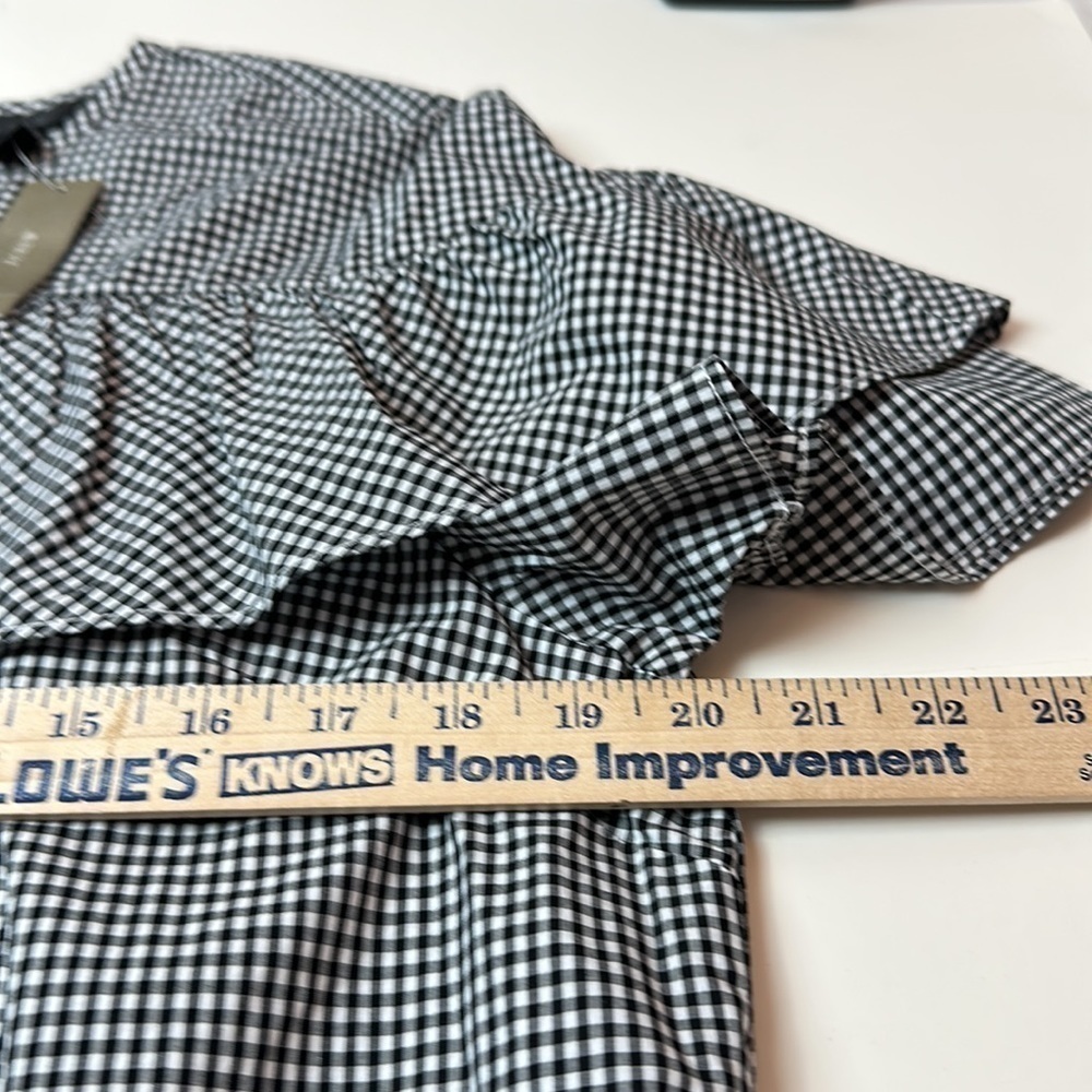 Gingham Cotton Dress | Cottagecore Prairie Ruffle Tie Waist · J.Crew - Picture 10 of 13